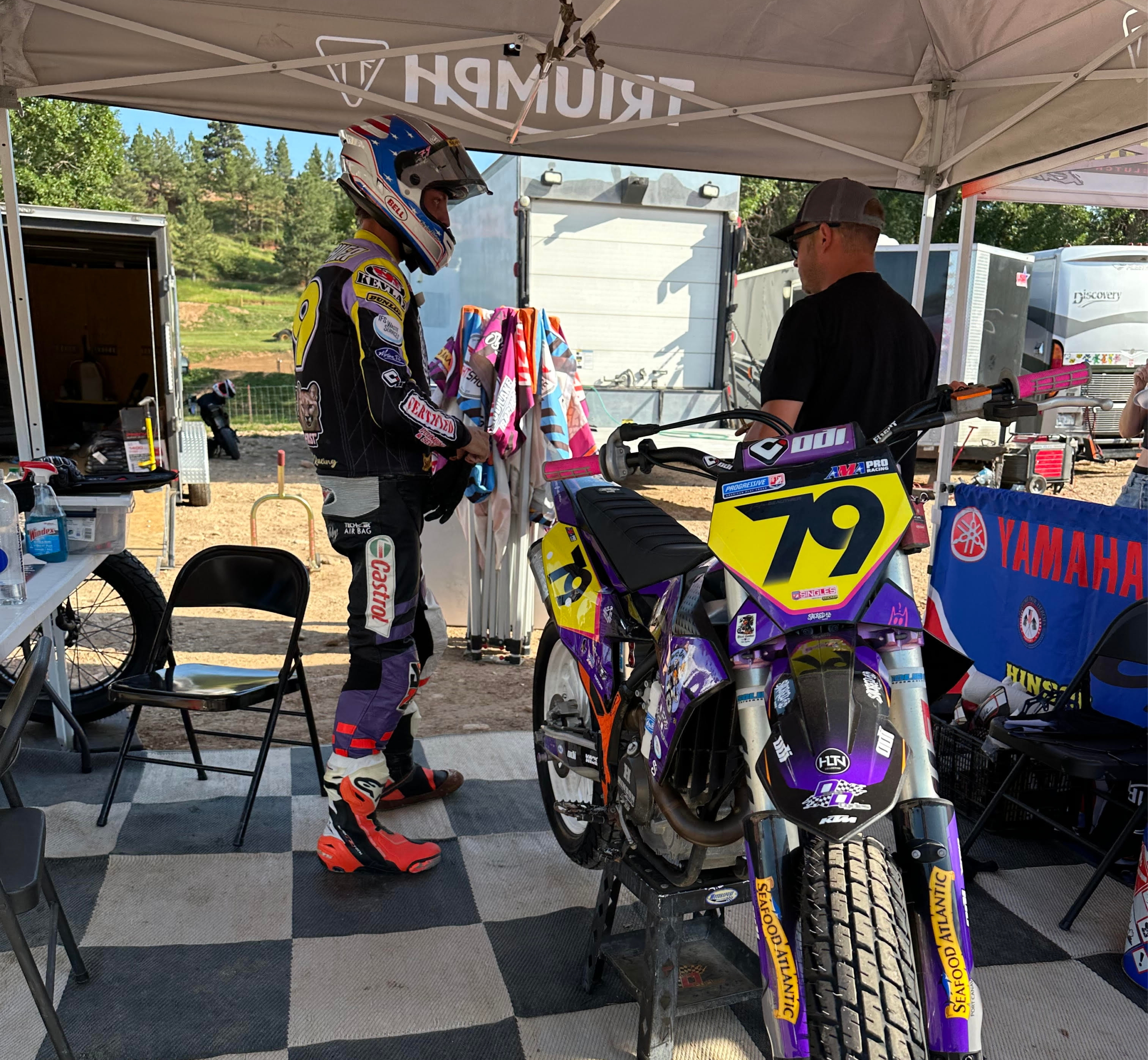 Day 1 – Dalton Gauthier takes on Sturgis Rally At Jackpine Gypsies Speedway